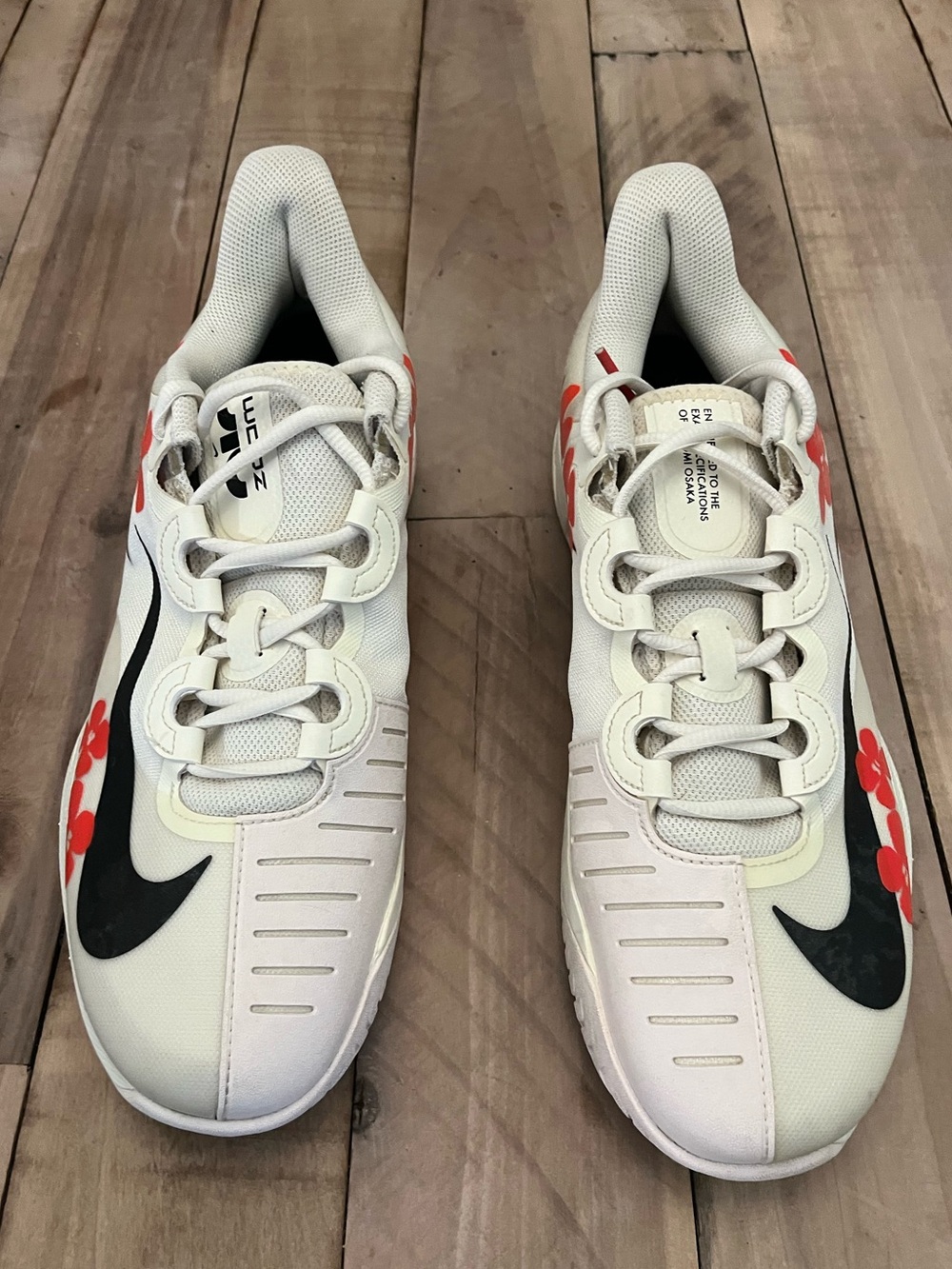 Nike Court Air Zoom GP Turbo Naomi Osaka White Hibiscus Women’s Size 13